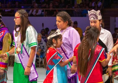 Children shaking hands at Gathering of Nations