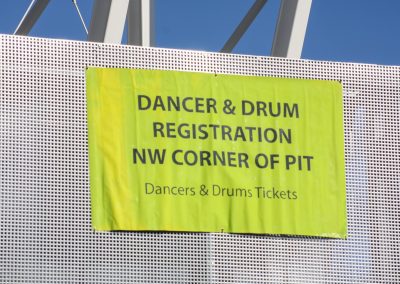 Dancer and Drum registration sign