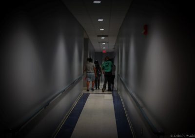 Hallway to Gathering of Nations stage