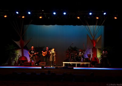 band playing on stage