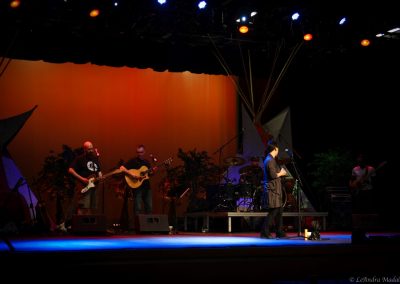 band playing on stage