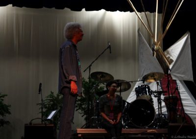 band playing on stage