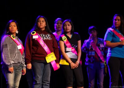 contestants on stage