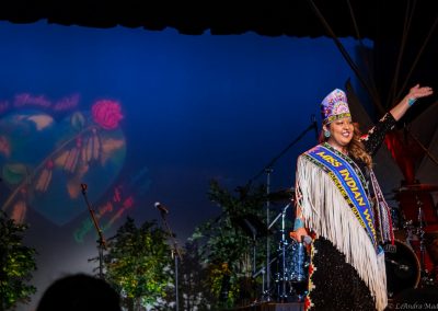 Miss Indian World talking