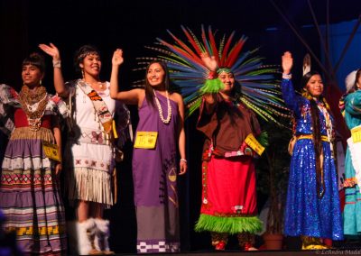 contestants on stage