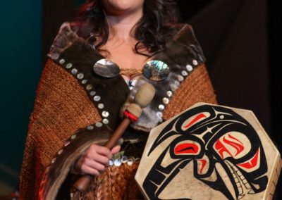 woman's drum details