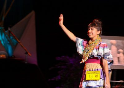 woman waving