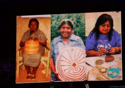 women weaving baskets