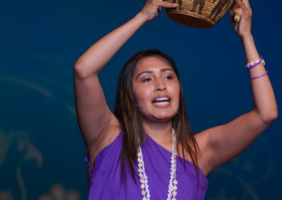 woman holding basket