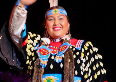 woman waving