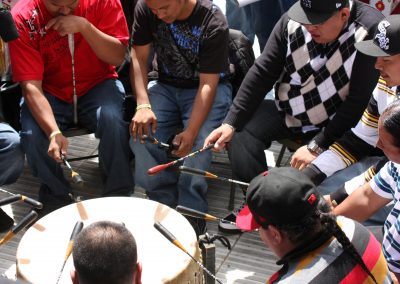 men playing drum