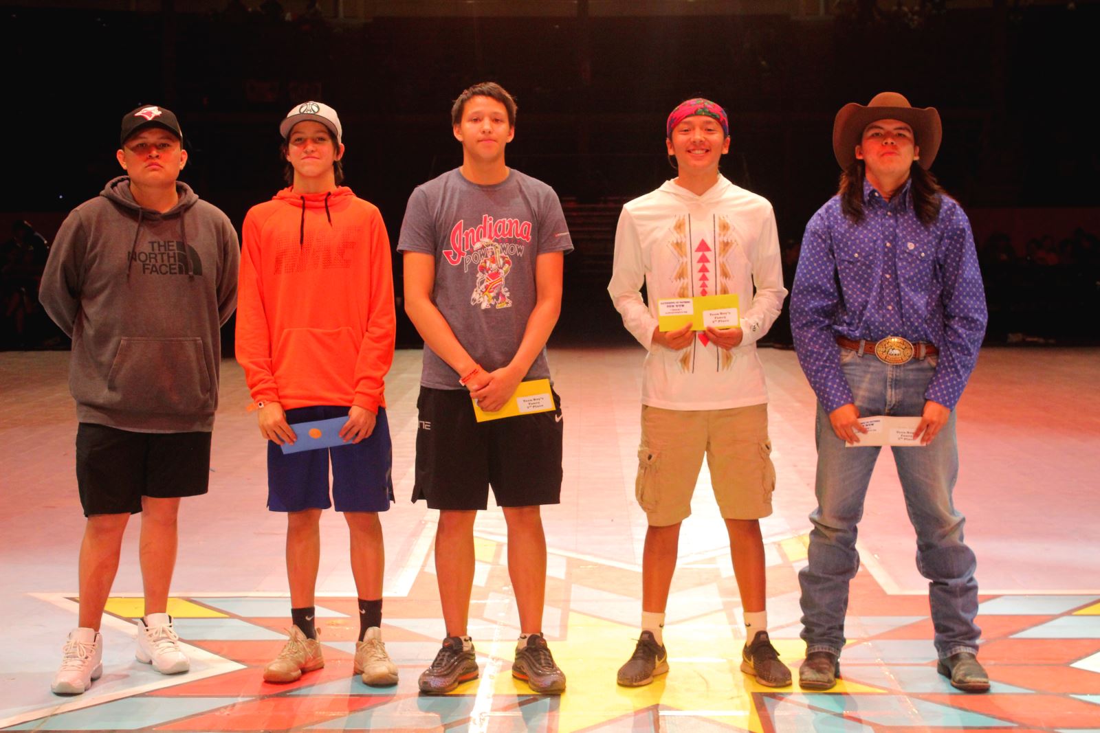 Teen Boys Fancy Dance Winners