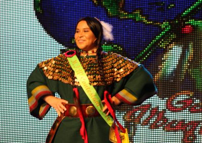 Miss Indian World contestant talking