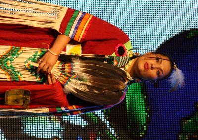 Miss Indian World contestant talking