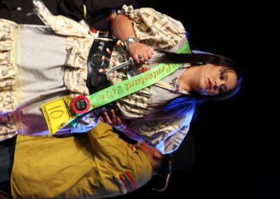 Miss Indian World contestant talking