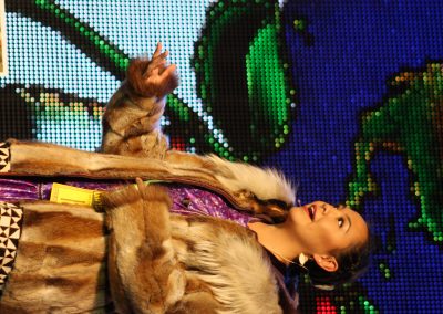 Miss Indian World contestant talking