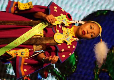 Miss Indian World contestant talking