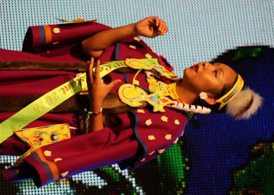 Miss Indian World contestant talking