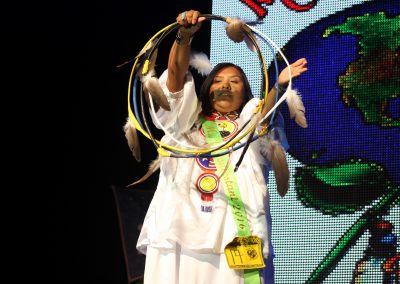 Miss Indian World contestant talking