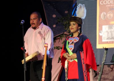 Miss Indian World contestant talking