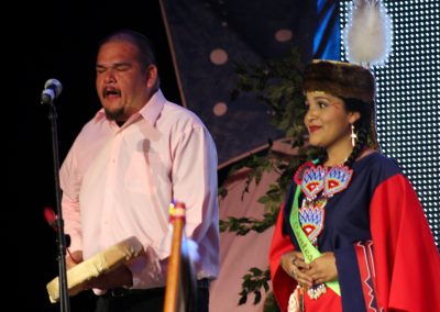 Miss Indian World contestant talking