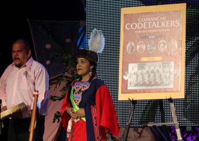 Miss Indian World contestant talking