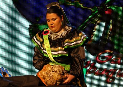 Miss Indian World contestant talking