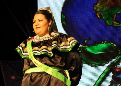 Miss Indian World contestant talking