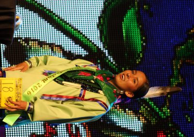 Miss Indian World contestant talking