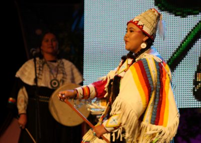 Miss Indian World contestant talking