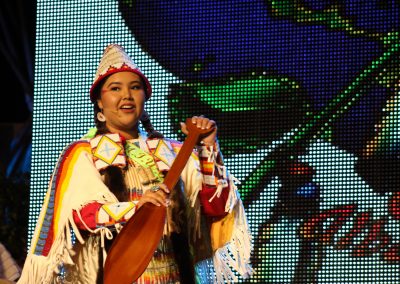 Miss Indian World contestant talking