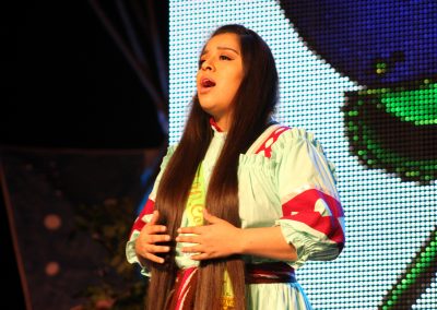 Miss Indian World contestant talking