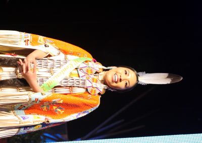 Miss Indian World contestant talking