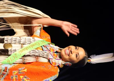 Miss Indian World contestant talking